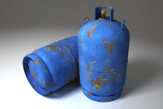 Gay-Lussac's law example - gas cylinder
