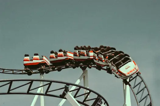 Kinetic energy example - roller coaster