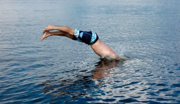 Sound Energy Example - Diver Splashing In River