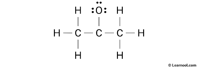 Acetone Lewis Structure (Step 2)