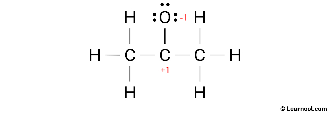 Acetone Lewis Structure (Step 3)