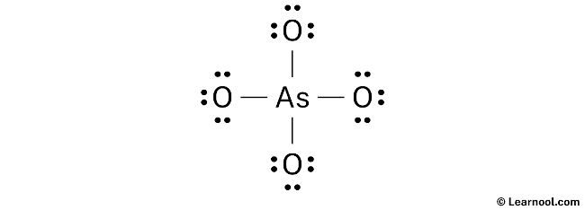 AsO43- Lewis Structure (Step 2)