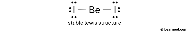 BeI2 Lewis Structure (Step 2)