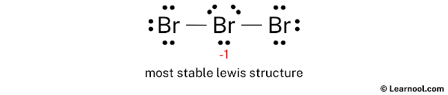 Br3- Lewis Structure (Step 3)