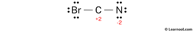 BrCN Lewis Structure (Step 3)