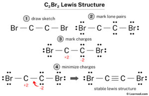C2Br2 Lewis structure - Learnool