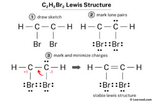 C2H2Br2 Lewis structure - Learnool