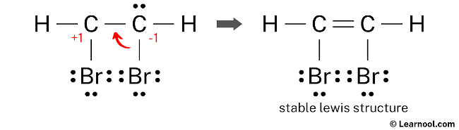 C2H2Br2 Lewis Structure (Step 4)