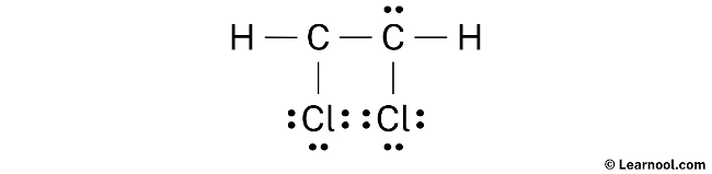 C2H2Cl2 Lewis Structure (Step 2)