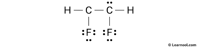 C2H2F2 Lewis Structure (Step 2)