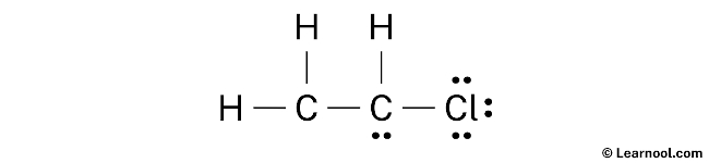 C2H3Cl Lewis Structure (Step 2)
