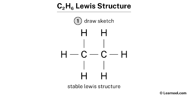 C2H6 Lewis Structure