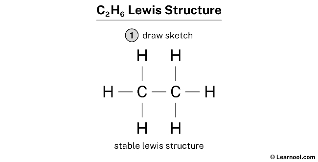 c2h6 lewis dot structure