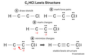 C2HCl Lewis structure - Learnool