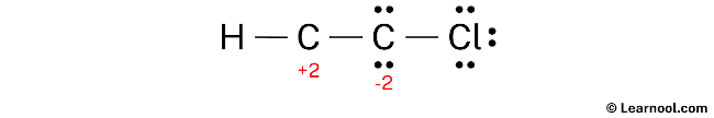 C2HCl Lewis Structure (Step 3)