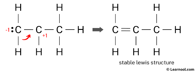 C3H6 Lewis Structure (Step 4)