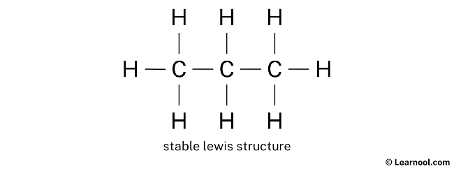 C3H8 Lewis Structure (Step 1)