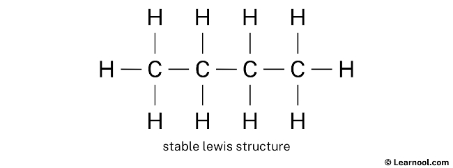 C4H10 Lewis Structure (Step 1)