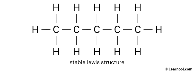 C5H12 Lewis Structure (Step 1)