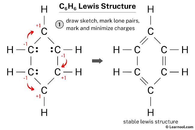 C6H6 Lewis Structure