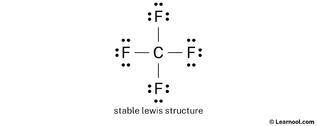 CF4 Lewis Structure (Step 2)