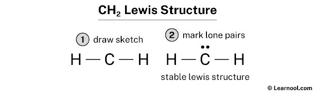 CH2 Lewis structure - Learnool