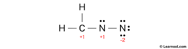 CH2N2 Lewis Structure (Step 3)