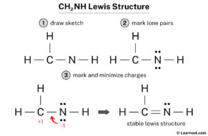 CH2NH Lewis structure - Learnool