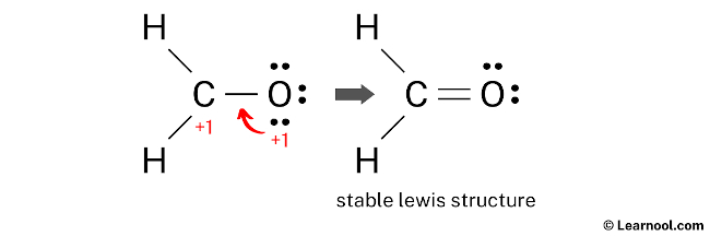 CH2O Lewis Structure (Step 4)