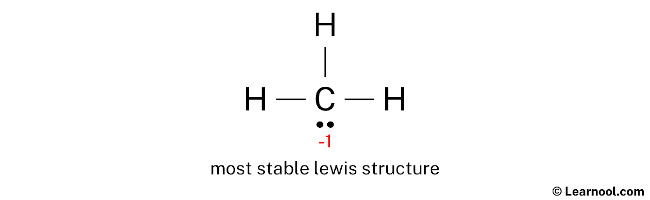 CH3- Lewis Structure (Step 3)
