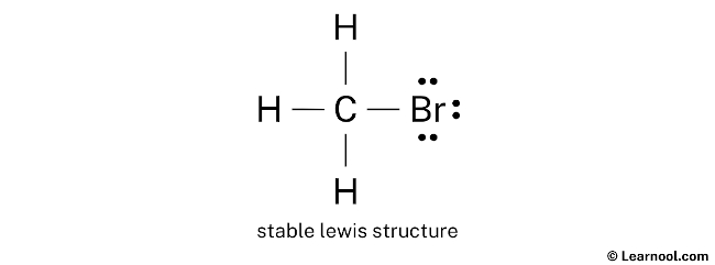 CH3Br Lewis Structure (Step 2)