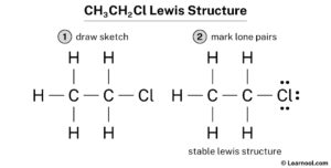 CH3CH2Cl Lewis structure - Learnool