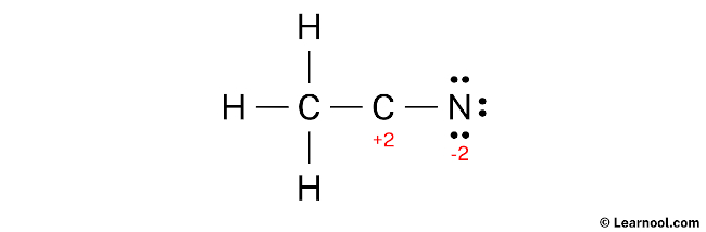 CH3CN Lewis Structure (Step 3)