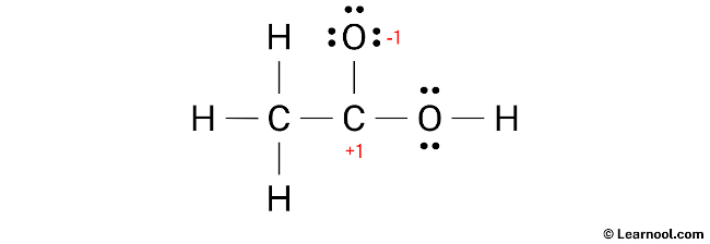 CH3COOH Lewis Structure (Step 3)