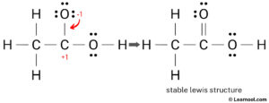 CH3COOH Lewis structure - Learnool