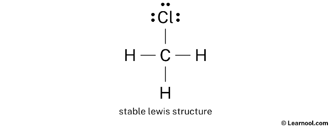CH3Cl Lewis Structure (Step 2)