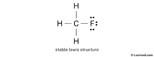 CH3F Lewis Structure (Step 2)