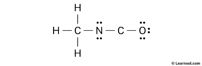 CH3NCO Lewis Structure (Step 2)