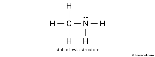 CH3NH2 Lewis Structure (Step 2)