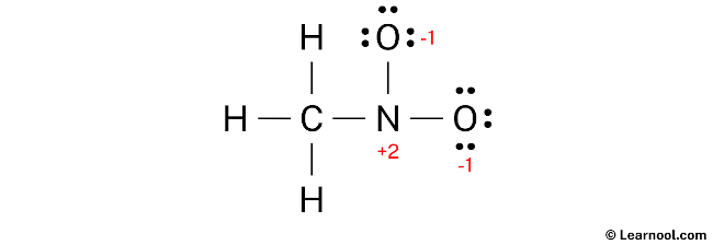 CH3NO2 Lewis Structure (Step 3)