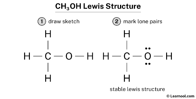 CH3OH Lewis Structure