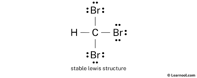 CHBr3 Lewis Structure (Step 2)