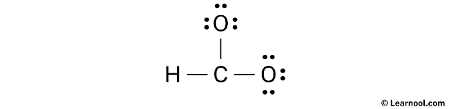 CHO2- Lewis Structure (Step 2)