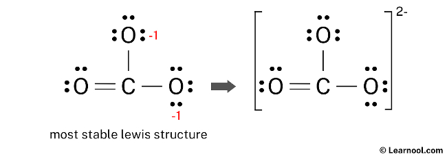 CO32- Lewis Structure (Final)