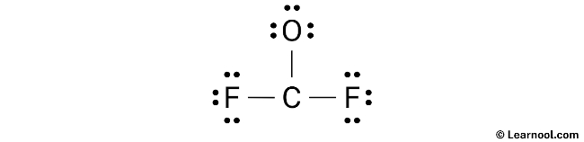 COF2 Lewis Structure (Step 2)