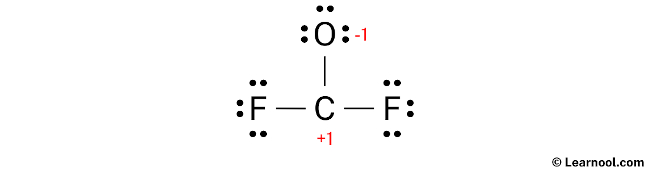 COF2 Lewis Structure (Step 3)
