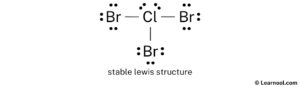 ClBr3 Lewis structure - Learnool