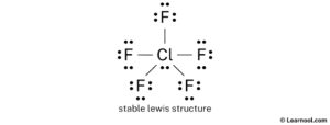 ClF5 Lewis structure - Learnool