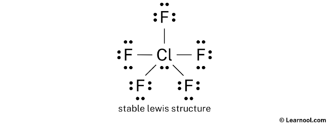 ClF5 Lewis Structure (Step 2)