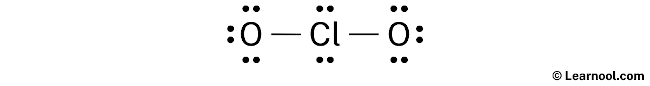 ClO2- Lewis Structure (Step 2)